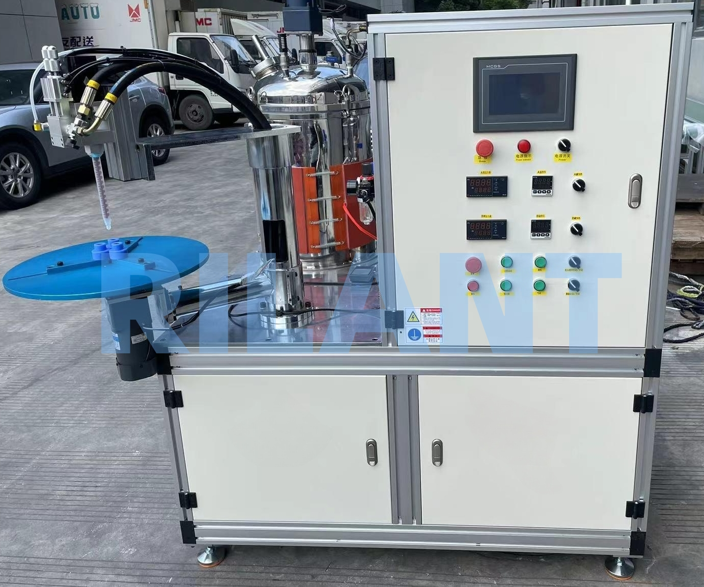 7. AB GLUING MACHINE (END CAP GLUING) RZJ-AB-5-15