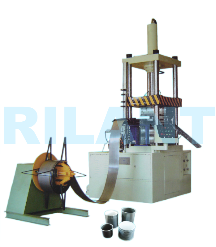 ONE STATION HYDRAULIC STRETCHING MACHINE FOR FILTER HOUSING MAKING